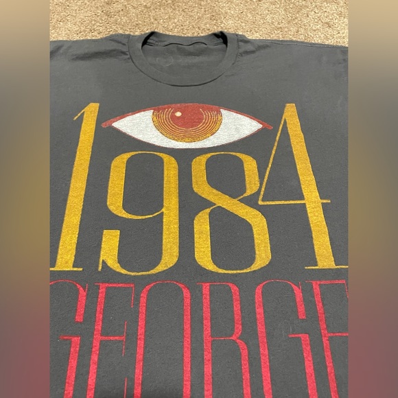 KILLER 1984 by GEORGE ORWELL T-SHIRT from OUT OF PRINT HEAVY METAL COLOUR SZ XXL - Picture 5 of 14